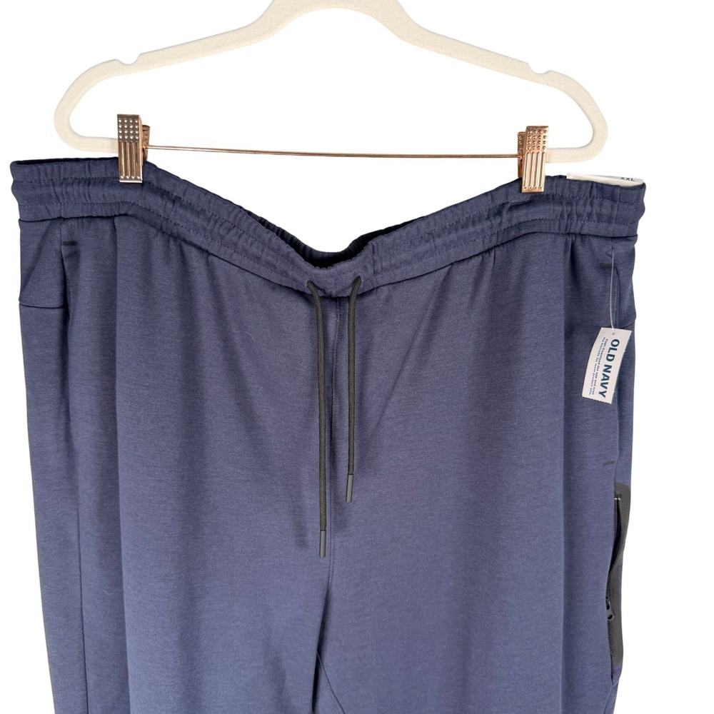 Old Navy Active Dynamic Fleece Jogger Pants Mens XXL Navy Blue 4-Way Stretch NEW